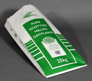 Food ingredient sacks for grain and oats Food ingredient sacks for grain and oats
