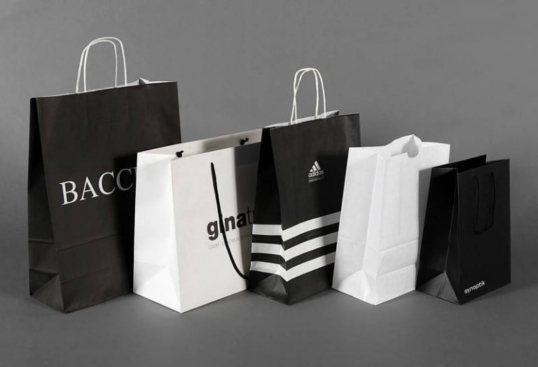 Paper carrier bags for fashion retailing Paper carrier bags for fashion retailing