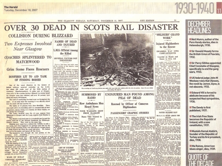 1937 Scot Rail Disaster