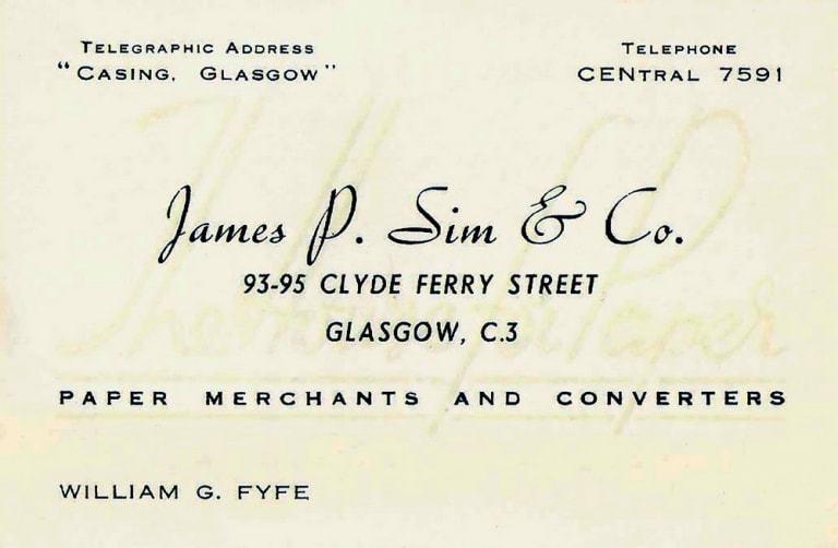 James P. Sim & Co. 1947